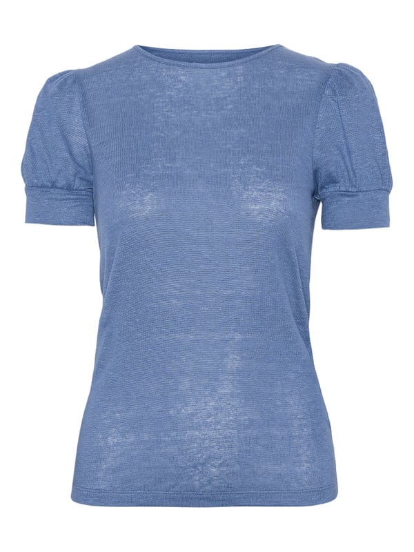 Madeleine Linen Tee - Jeans Blue