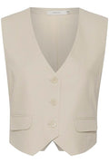 LizaGZ Linen Waistcoat - Ancient Scroll