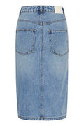 Gestuz GZlayza Pennskjol - Mid Blue Vintage Wash