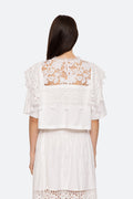 Joah Embroidery T-Shirt - Vit