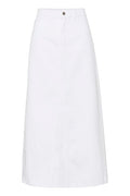 MilyGZ Hw Long Skirt - White Wash