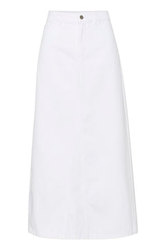 MilyGZ Hw Long Skirt - White Wash