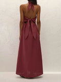 Lourdes Maxi Dress - Rhubarb