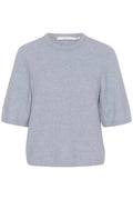 GZalpha Ss Tee - Gråblå melerad