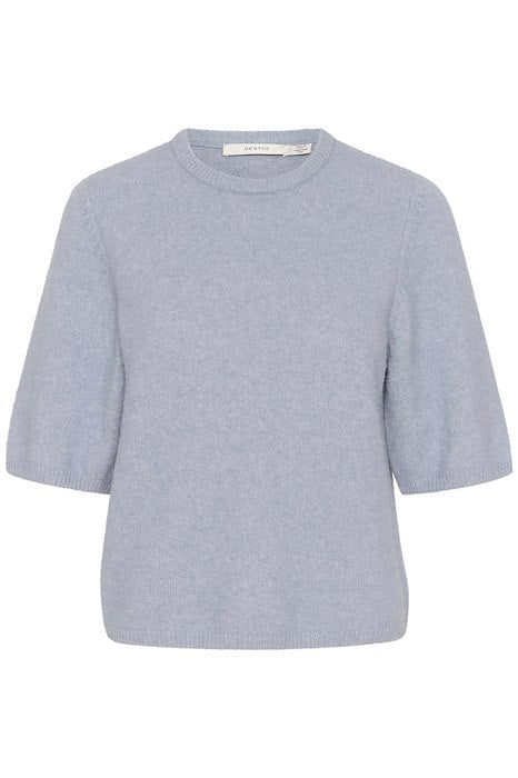 GZalpha Ss Tee - Gråblå melerad