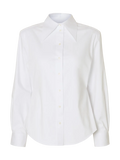 Nicolina Slim Ls Shirt B - Bright White