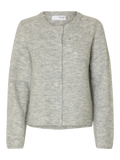 Lulu New Ls Kofta - Ljusgrå melange