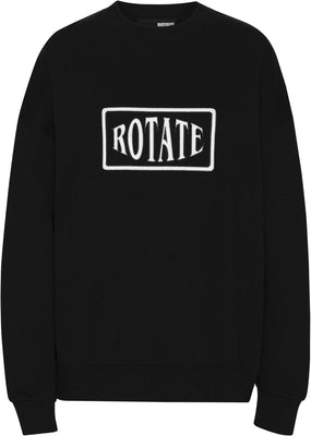 Sweat Crewneck With Logo - Svart