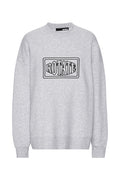 Sweat Crewneck With Logo - Light Grey Melange