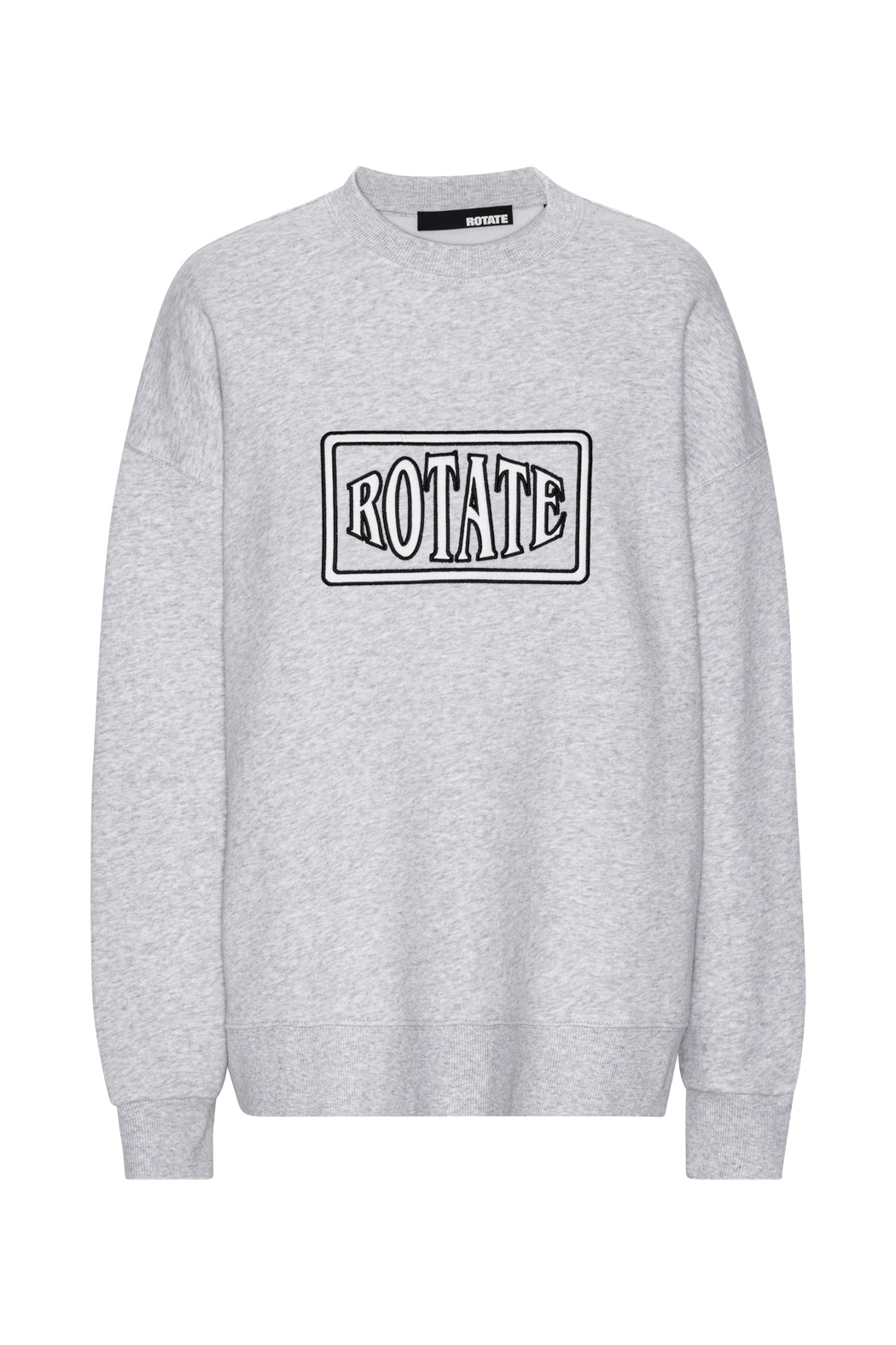 Sweat Crewneck With Logo - Light Grey Melange