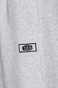 Sweatpants med logo - Ljusgrå melerad