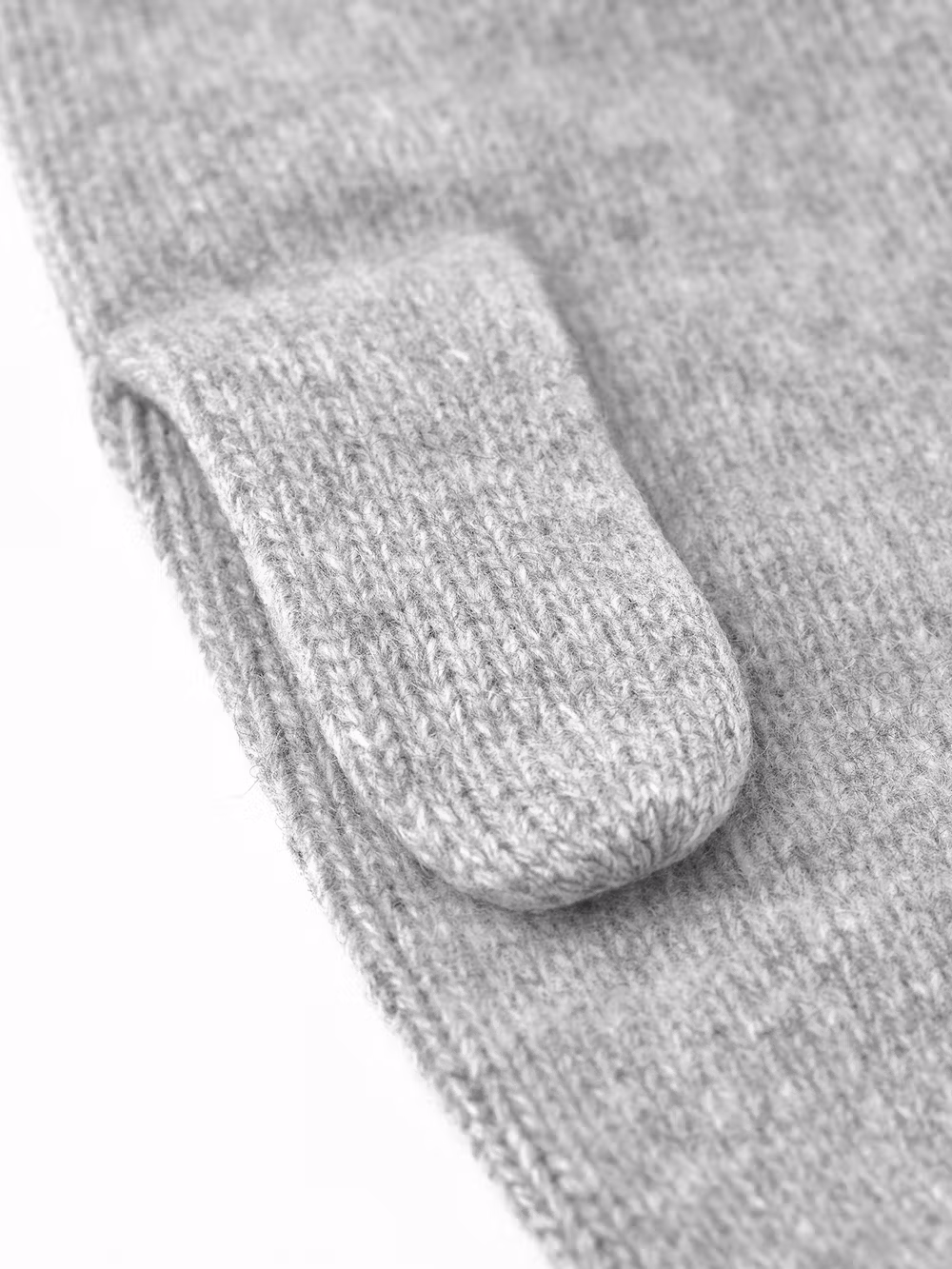 Ladies' Cashmere Mitt 2½ Bt - Light Grey