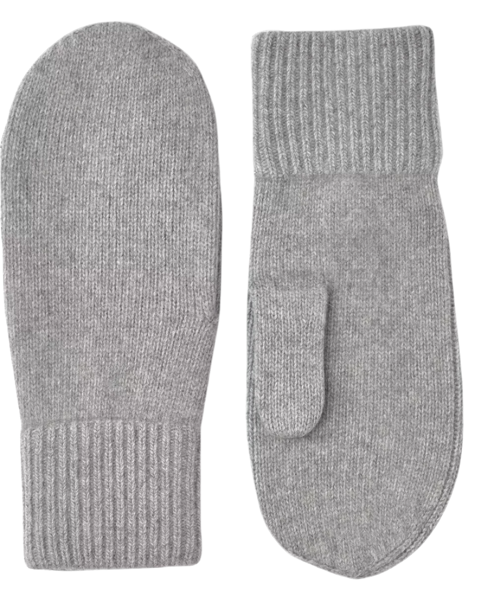 Ladies' Cashmere Mitt 2½ Bt - Light Grey