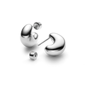 Tryvann Pillow Earring - Silver