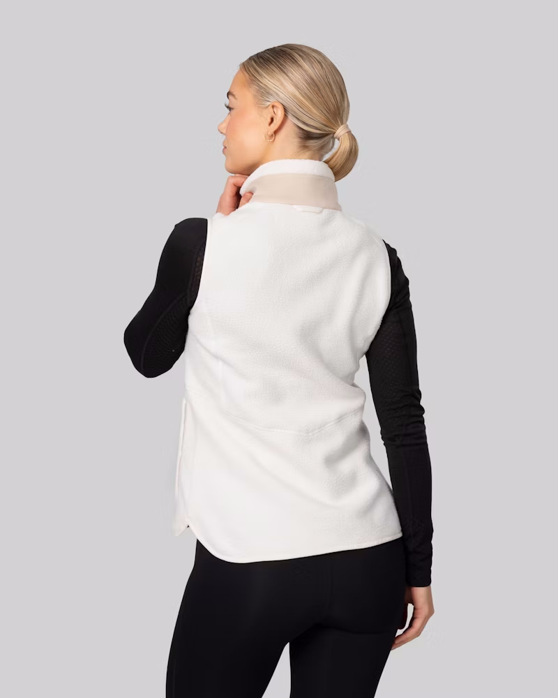 Fusion Pile Vest - Tofu White