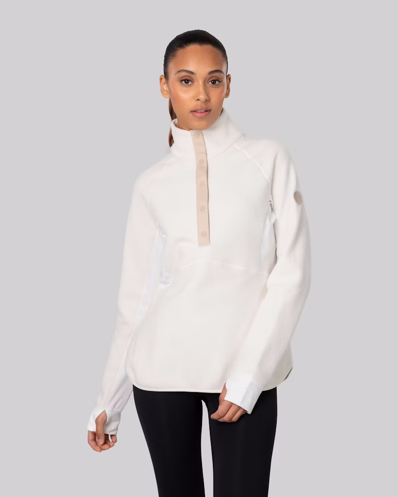 Fusion Pile Henley - Tofu White