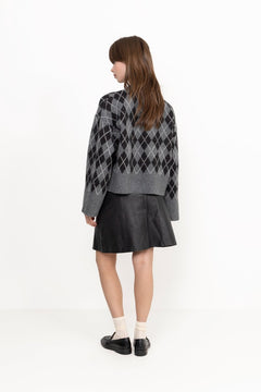 New Ibi Mw Leather Skirt - Black