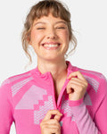 Faith Half-Zip - Bright Pink