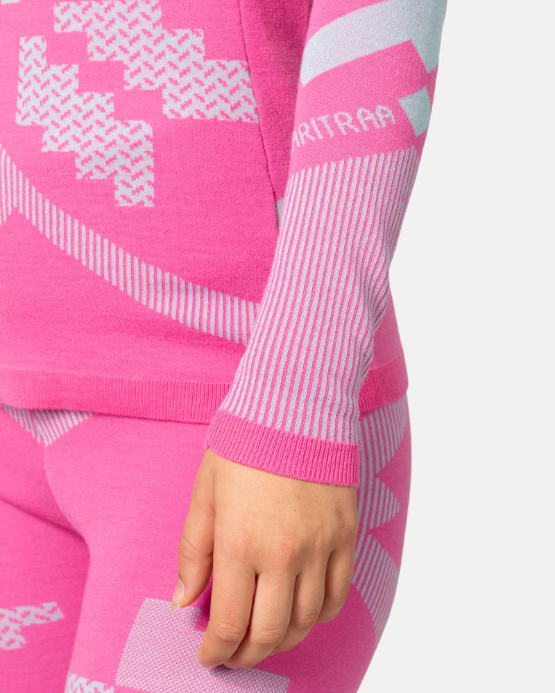 Faith Half-Zip - Bright Pink