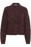AlphaGZ Short Cardigan - Plum Melange