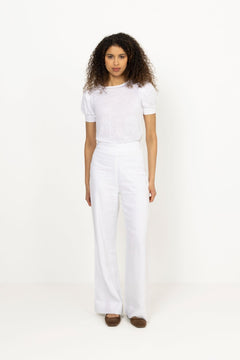 Molly Linen Pants - White