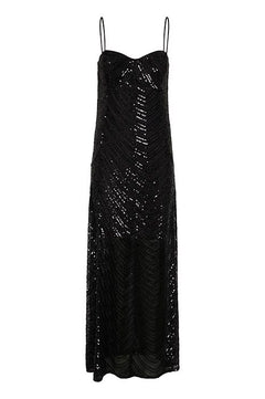 Gliragz Long Dress - Black Sequins