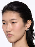 Saddle Earrings Small - Silver