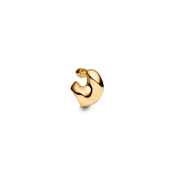 Saddle Earrings Small - Guld