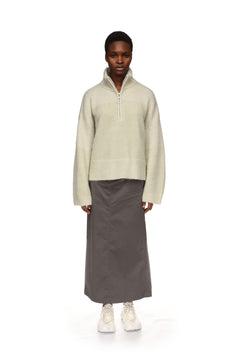 Tine Half Zip - Light Green Mix