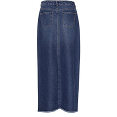 Sean Denim Long Skirt -  Denim Blue