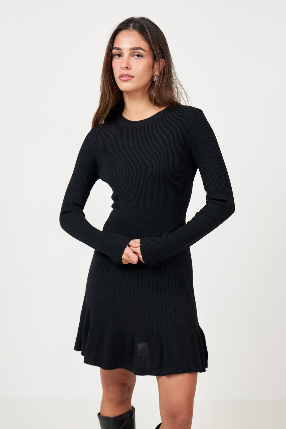 Oline Merino Dress - Black