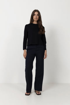 Essential Ls Boxy Tee - Black