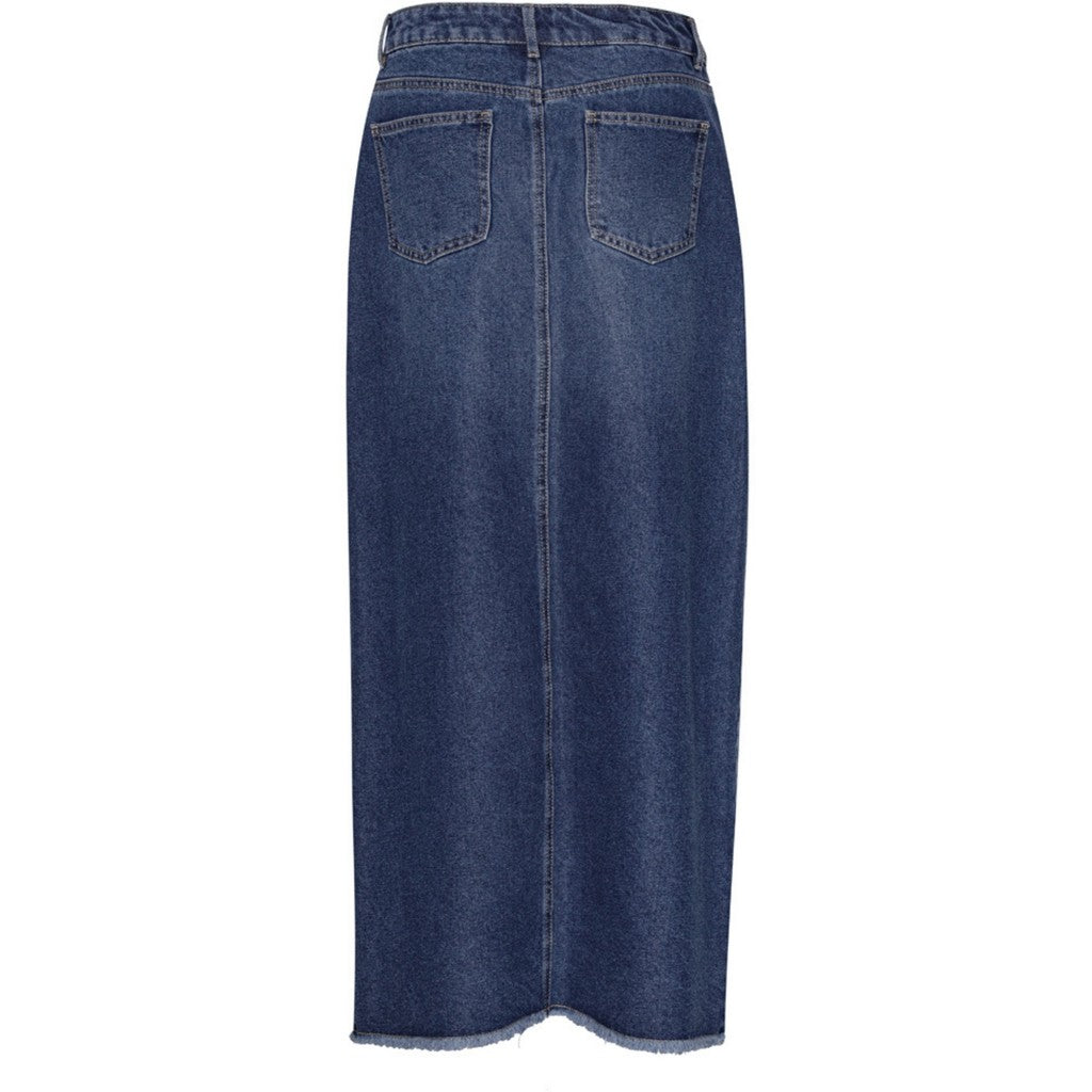 Sean Denim Long Skirt -  Denim Blue