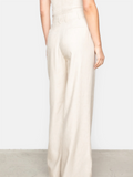 Ava Trouser Linen - Light Sand Melange