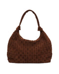 Big Dandy Braided Suede - Mörkbrun med guld