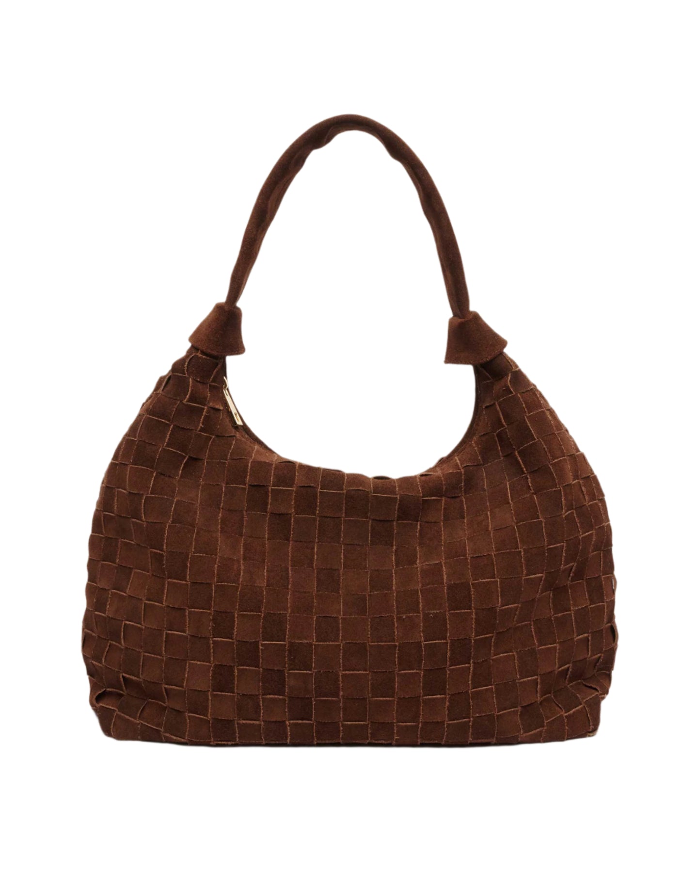 Big Dandy Braided Suede - Mörkbrun med guld