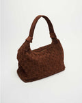 Big Dandy Braided Suede - Mörkbrun med guld