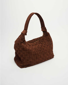 Big Dandy Braided Suede - Dark Brown W. Gold