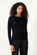 Dianna Ls O-Neck Top - Svart