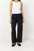 Sonar Linen Pants - Marinblå