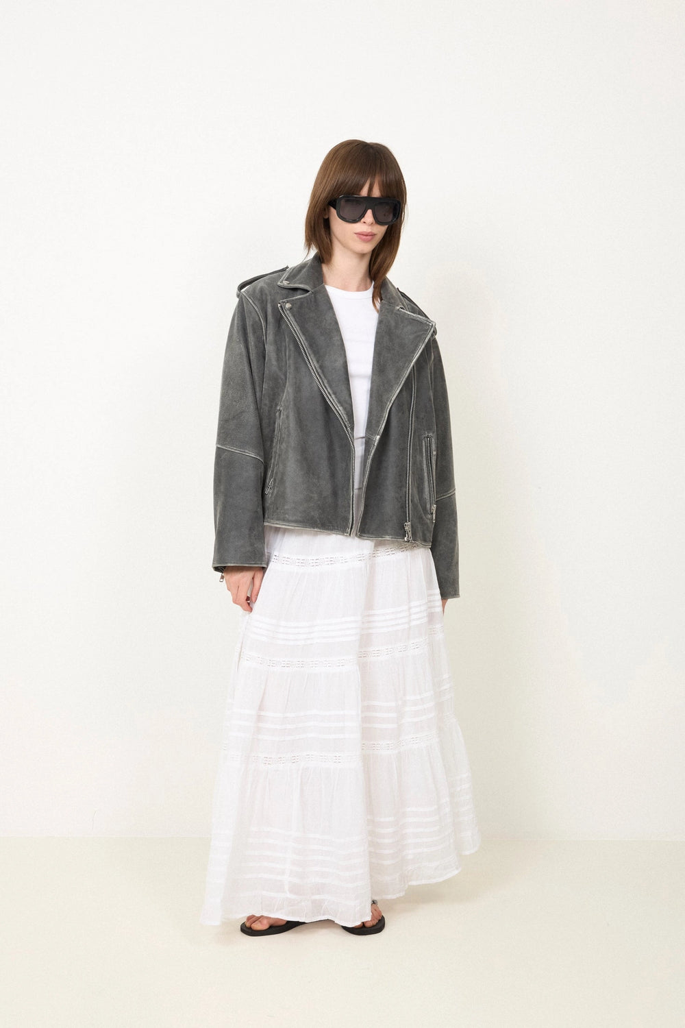 Felicia S Voile Skirt - White