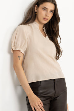 Odesa Linen Blouse - Sand
