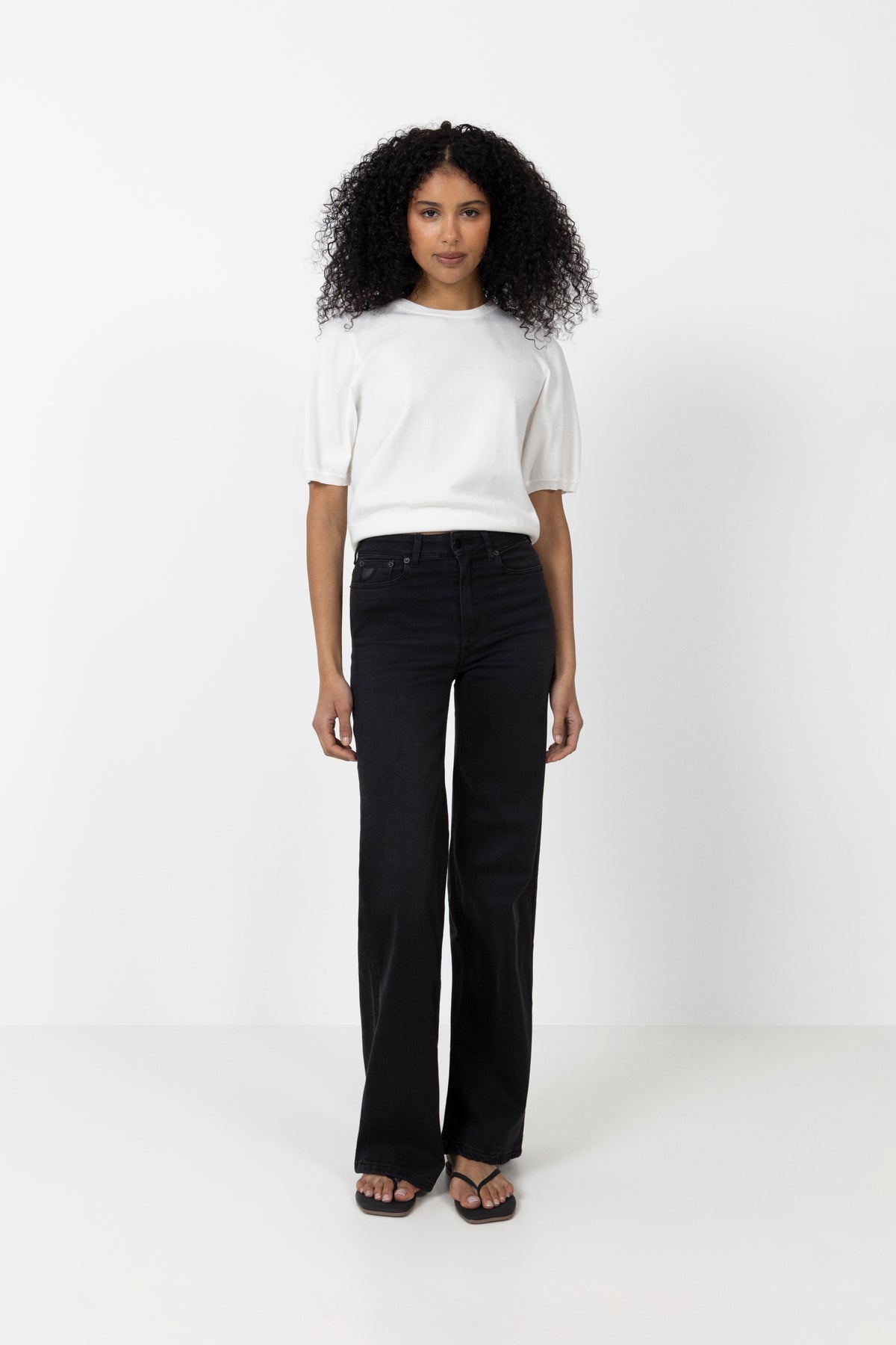 Lois Jeans Palazzo - Jossie Night - Black Night