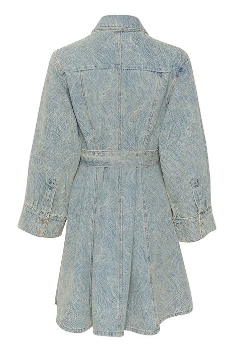 GiannaGZ Short Dress - Blue/White Marble