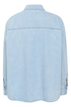 CollettePW SH - Whiteish Blue Denim