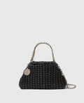 Falabella Popcorn Drawstring Crossbody Bag - Svart