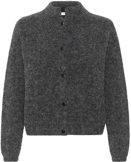 AlphaGZ Short Cardigan - Charcoal Melange
