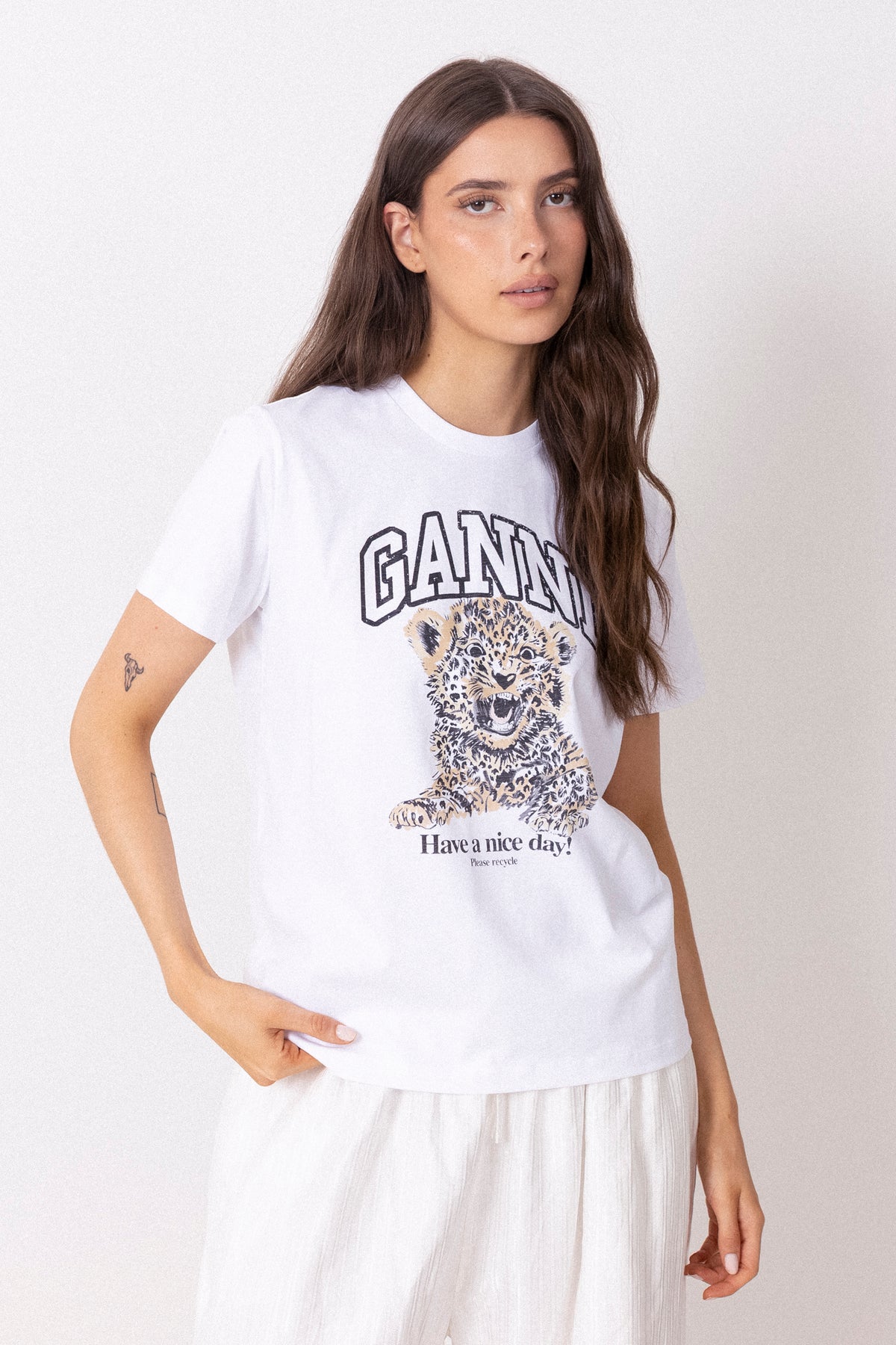 Basic Jersey Relaxed T-Shirt - Leopard