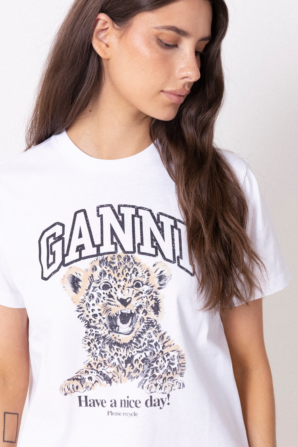Basic Jersey Relaxed T-Shirt - Leopard