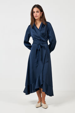 Iza Midi Dress - Blue